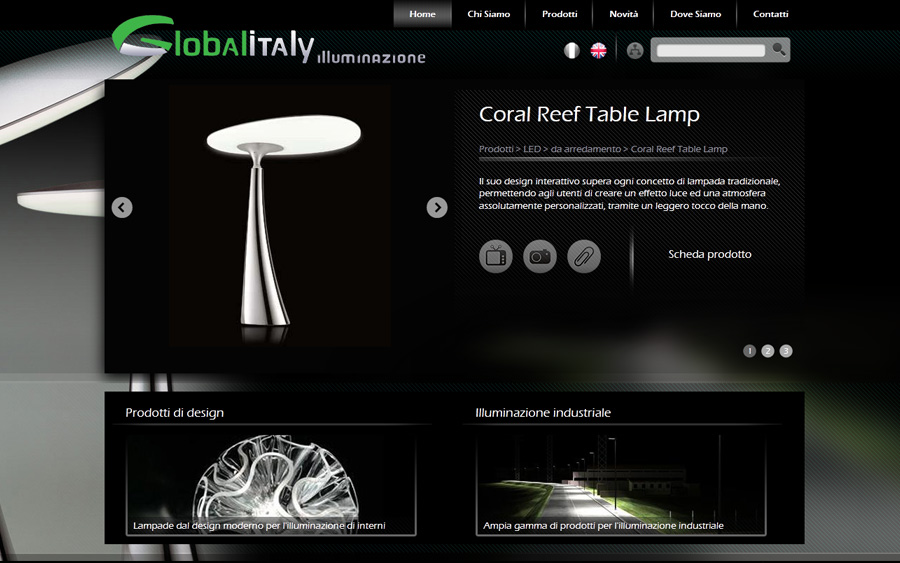 Realizzazione sito web per Global Italy srl - Fotovoltaico