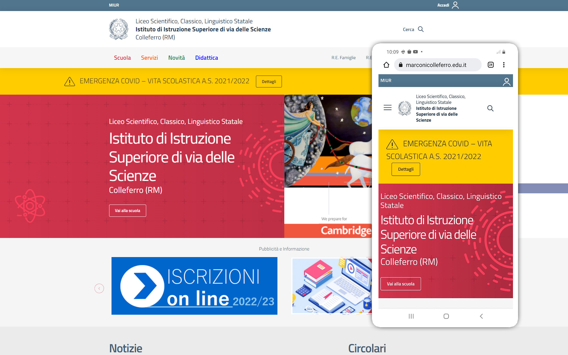 Liceo Istituto di Istruzione Superiore di via delle Scienze